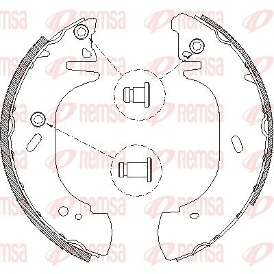 Brake Shoe REMSA 4306.00