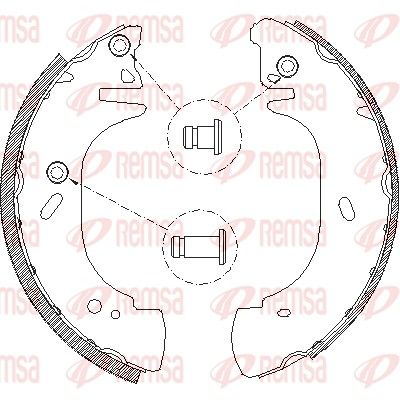 REMSA 4306.01 Brake Shoe