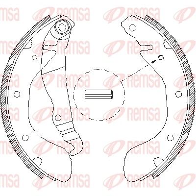 Brake Shoe REMSA 4307.00