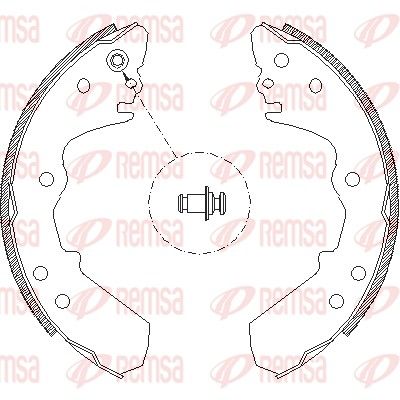Brake Shoe REMSA 4308.00