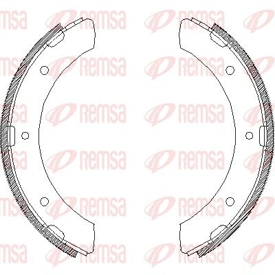 Brake Shoe REMSA 4309.00