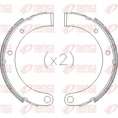 Brake Shoe REMSA 4315.00