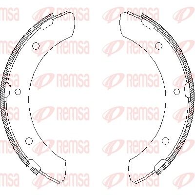 Brake Shoe REMSA 4317.00