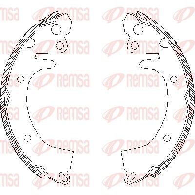 Brake Shoe REMSA 4325.00