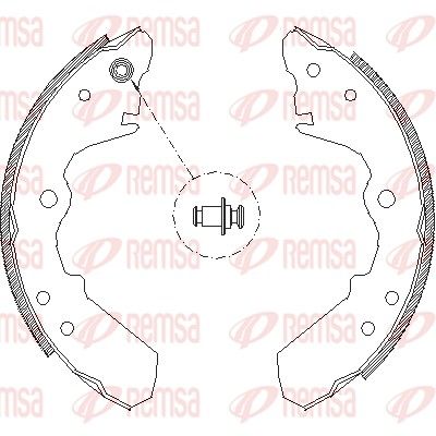 Brake Shoe REMSA 4343.00