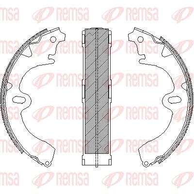Brake Shoe REMSA 4345.00