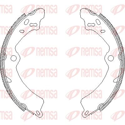 Brake Shoe REMSA 4349.00