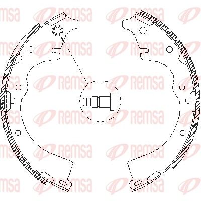 Brake Shoe REMSA 4360.01