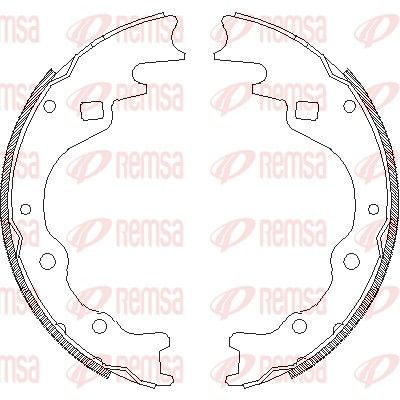 Brake Shoe REMSA 4365.00