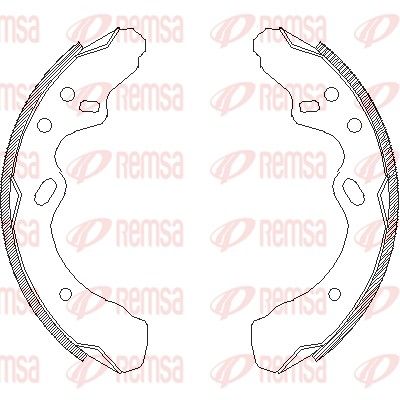 REMSA 4366.00 Brake Shoe