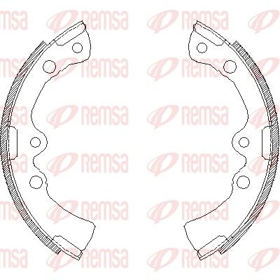 REMSA 4377.00 Brake Shoe