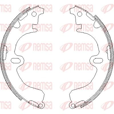 REMSA 4380.01 Brake Shoe