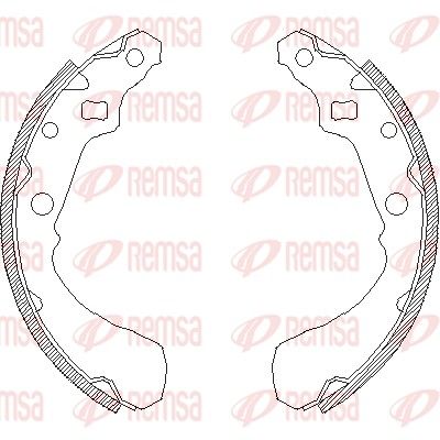 REMSA 4381.01 Brake Shoe