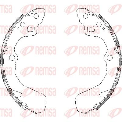 Brake Shoe REMSA 4386.00