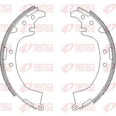 Brake Shoe REMSA 4387.00