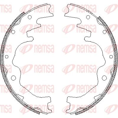 REMSA 4388.01 Brake Shoe