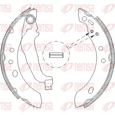 Brake Shoe REMSA 4394.00