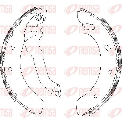 Brake Shoe REMSA 4395.00