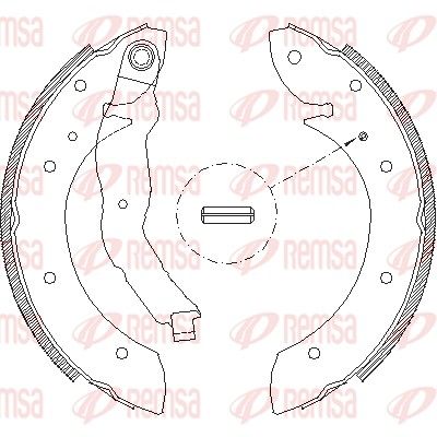 Brake Shoe REMSA 4396.00