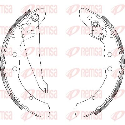 Brake Shoe REMSA 4397.00