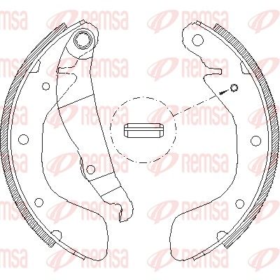 Brake Shoe REMSA 4398.00