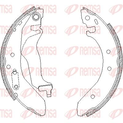 REMSA 4400.00 Brake Shoe