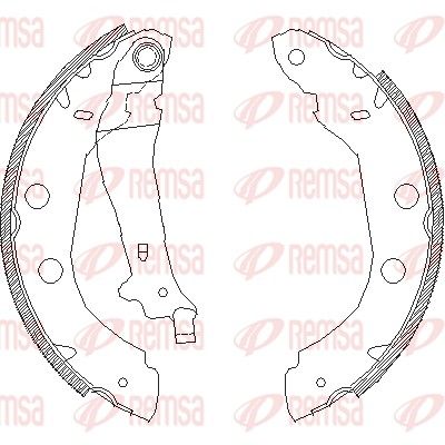 Brake Shoe REMSA 4415.00