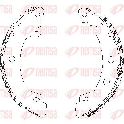 Brake Shoe REMSA 4416.00