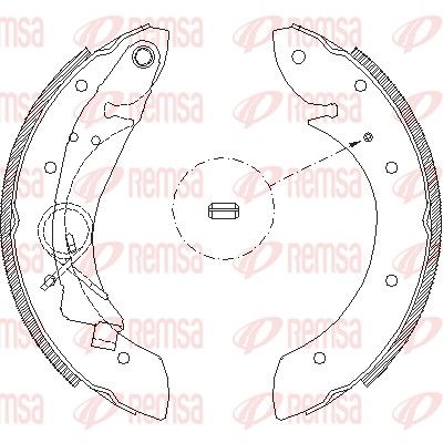 Brake Shoe REMSA 4419.00