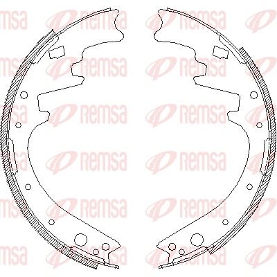 REMSA 4420.00 Brake Shoe