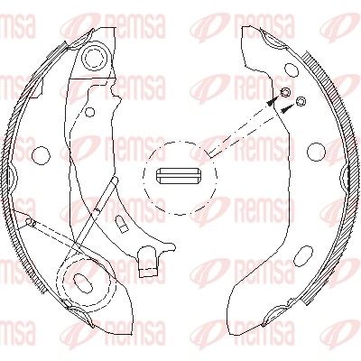 REMSA 4421.00 Brake Shoe
