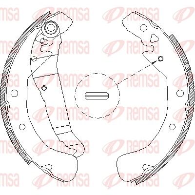 Brake Shoe REMSA 4422.00