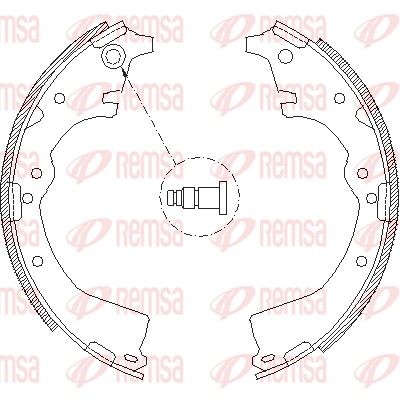 REMSA 4427.00 Brake Shoe