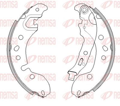 Brake Shoe REMSA 4442.00