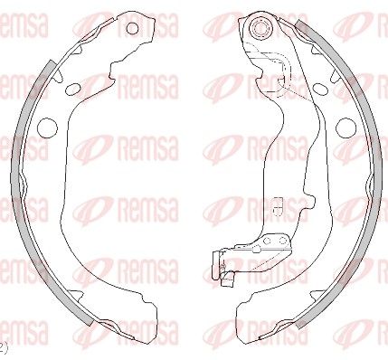 REMSA 4444.00 Brake Shoe