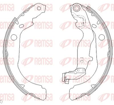 Brake Shoe REMSA 4444.00