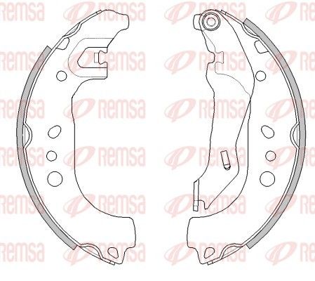 REMSA 4445.00 Brake Shoe