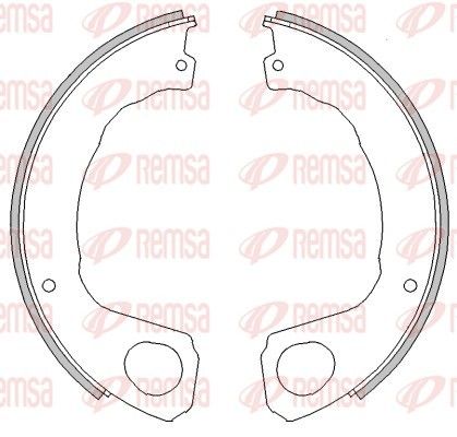 REMSA 4453.00 Brake Shoe, parking brake