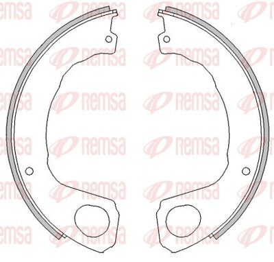 Brake Shoe, parking brake REMSA 4453.00