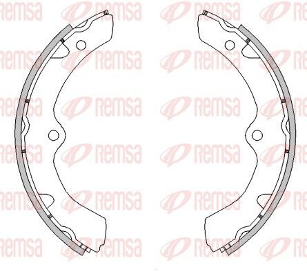 REMSA 4455.00 Brake Shoe