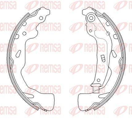 REMSA 4461.00 Brake Shoe