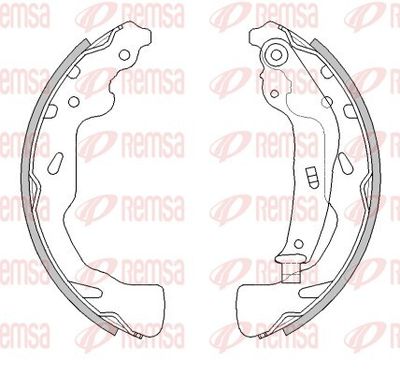 Brake Shoe REMSA 4461.00