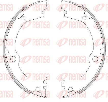 REMSA 4466.00 Brake Shoe, parking brake