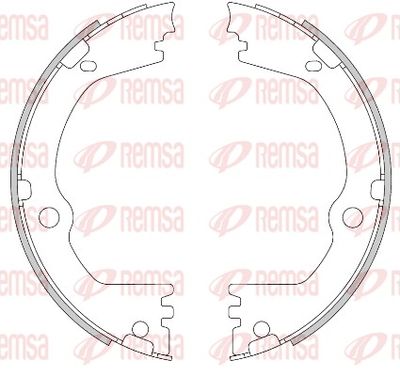 Brake Shoe, parking brake REMSA 4466.00