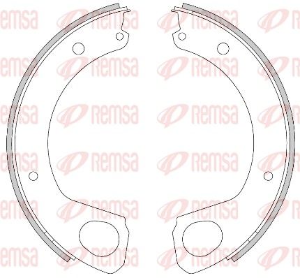 REMSA 4468.00 Brake Shoe, parking brake