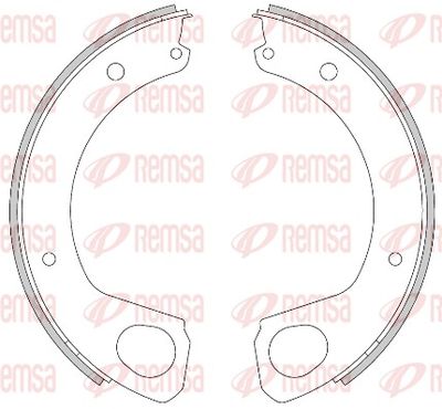 Brake Shoe, parking brake REMSA 4468.00