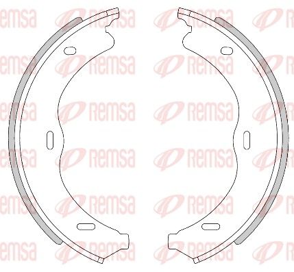 REMSA 4469.00 Brake Shoe, parking brake