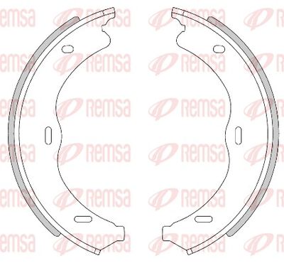 Brake Shoe, parking brake REMSA 4469.00
