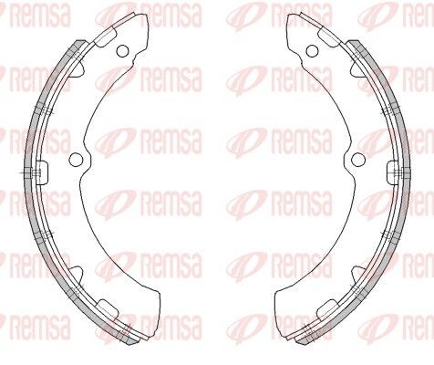 REMSA 4473.00 Brake Shoe