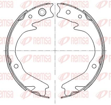 REMSA 4476.00 Brake Shoe, parking brake